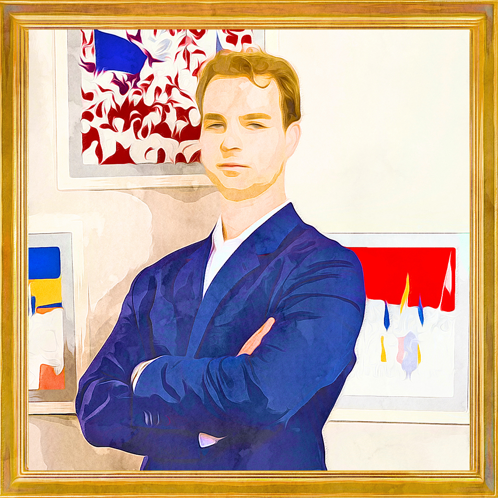 Fynn Schwichtenberg headshot painted